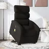 Image de vidaXL Fauteuil de relaxation, massage, inclinable électrique réglable tissunoir