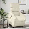 Image de vidaXL Fauteuil de massage, relaxation similicuir crème