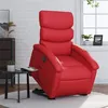 Image de vidaXL stoel électrique similicuir rouge