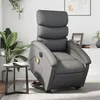 Image de vidaXL Fauteuil de relaxation, massage, inclinable électrique similicuir gris