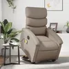 Image de vidaXL Fauteuil de relaxation, massage, inclinable électrique similicuir cappuccino
