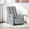 Image de vidaXL Fauteuil électrique réglable tissu gris clair