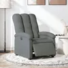 Image de Fauteuil inclinable électrique Gris foncé Tissu