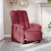 Image de vidaXL Fauteuil réglable électrique tissu bordeaux