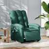 Image de vidaXL Fauteuil réglable électrique tissu vert foncé