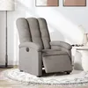 Image de vidaXL Fauteuil réglable électrique tissu taupe