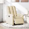 Image de vidaXL Fauteuil réglable électrique tissu crème