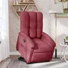 Image de vidaXL Fauteuil de relaxation inclinable tissu bordeaux