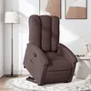 Image de vidaXL Fauteuil de relaxation inclinable tissu marron foncé