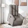 Image de vidaXL Fauteuil de relaxation inclinable tissu taupe