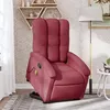 Image de vidaXL Fauteuil de massage, relaxation tissu bordeaux