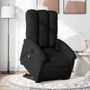 Image de vidaXL Fauteuil de relaxation, massage, inclinable électrique réglable tissunoir