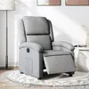 Image de vidaXL Fauteuil électrique réglable tissu gris clair