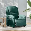 Image de vidaXL Fauteuil réglable électrique tissu vert foncé
