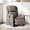 Image de vidaXL Fauteuil réglable électrique tissu taupe