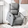 Image de vidaXL Fauteuil de relaxation inclinable tissu gris clair