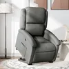 Image de vidaXL Fauteuil de relaxation inclinable tissu gris foncé