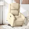 Image de vidaXL Fauteuil de relaxation inclinable tissu crème