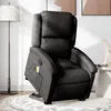 Image de vidaXL Fauteuil de massage, relaxation tissunoir
