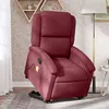 Image de vidaXL Fauteuil de massage, relaxation tissu bordeaux