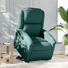 Image de vidaXL stoel électrique tissu vert foncé