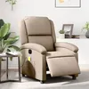 Image de vidaXL Fauteuil de massage, relaxation électrique similicuir cappuccino