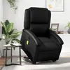 Image de vidaXL Fauteuil de relaxation, massage, inclinable électrique similicuirnoir