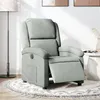 Image de vidaXL Fauteuil électrique réglable tissu gris clair