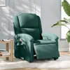 Image de vidaXL Fauteuil réglable électrique tissu vert foncé