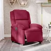 Image de vidaXL Fauteuil réglable électrique tissu bordeaux