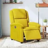 Image de vidaXL Fauteuil réglable électrique tissu jaune