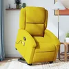 Image de vidaXL Fauteuil de massage, relaxation velours jaune