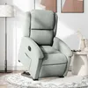 Image de vidaXL Sta-opstoel électrique réglable velours gris clair
