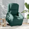 Image de vidaXL stoel électrique velours vert foncé