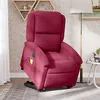 Image de vidaXL Fauteuil de relaxation, massage, inclinable électrique réglable velours bordeaux