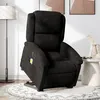 Image de vidaXL Fauteuil de relaxation, massage, inclinable électrique réglable velours noir