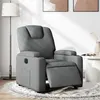 Image de vidaXL Fauteuil électrique réglable tissu gris foncé