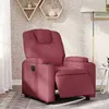 Image de vidaXL Fauteuil réglable électrique tissu bordeaux