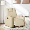 Image de vidaXL Fauteuil réglable électrique tissu crème