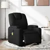 Image de vidaXL Fauteuil de massage, relaxation électrique réglable tissunoir