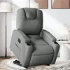 Image de vidaXL Fauteuil de relaxation inclinable tissu gris foncé