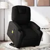 Image de vidaXL Fauteuil de massage, relaxation tissunoir
