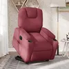 Image de vidaXL stoel électrique réglable tissu bordeaux