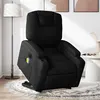 Image de vidaXL Fauteuil de relaxation, massage, inclinable électrique réglable tissunoir