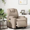 Image de vidaXL Fauteuil de massage, relaxation électrique similicuir cappuccino