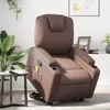 Image de vidaXL Fauteuil de massage, relaxation similicuir marron