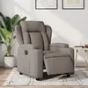 Image de vidaXL Fauteuil réglable électrique tissu taupe