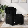 Image de vidaXL Fauteuil de massage, relaxation électrique réglable tissunoir