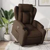 Image de vidaXL Fauteuil de relaxation inclinable tissu marron