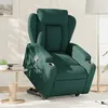 Image de vidaXL Fauteuil de relaxation inclinable tissu vert foncé